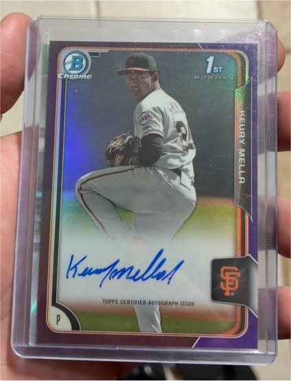 2015 Bowman Chrome #BCAP-KM Keury Mella — front