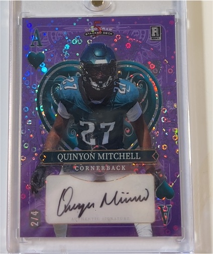 2024 Wild Card 5 Card Draw #S5CDM-QM Quinyon Mitchell — front