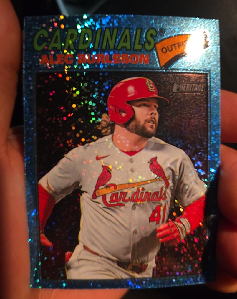 2026 Topps Heritage #165 Alec Burleson — front