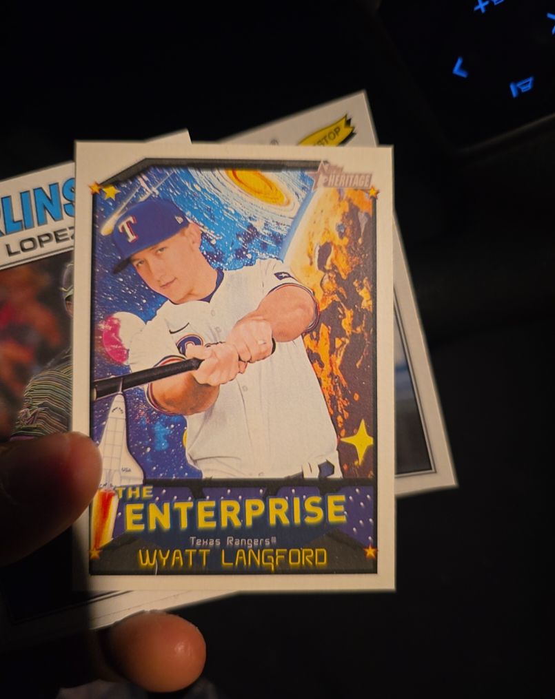 2026 Topps Heritage The Enterprise #TE-WL Wyatt Langford — front