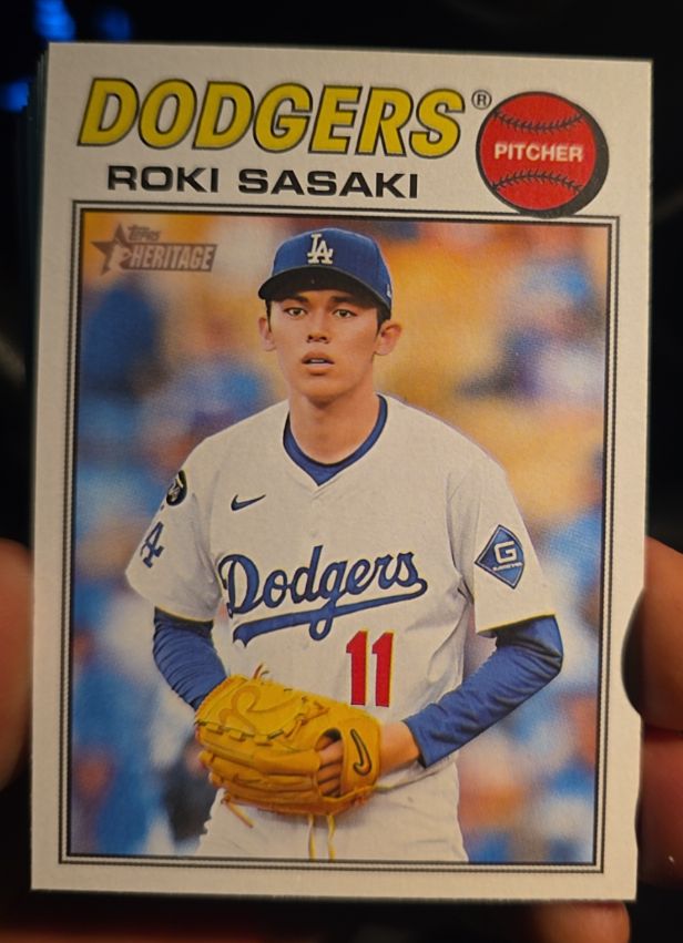 2026 Topps Heritage #39 Roki Sasaki — front