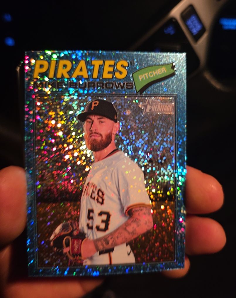 2026 Topps Heritage Chrome #96 Mike Burrows — front