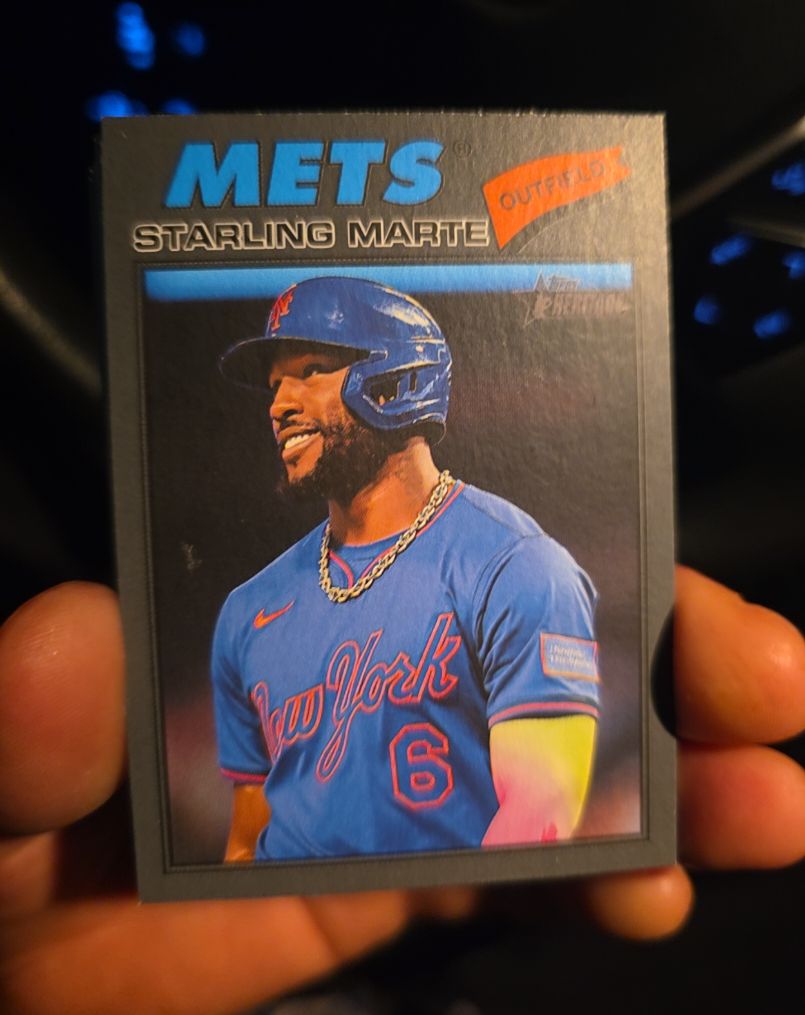 2026 Topps Heritage #213 Starling Marte — front