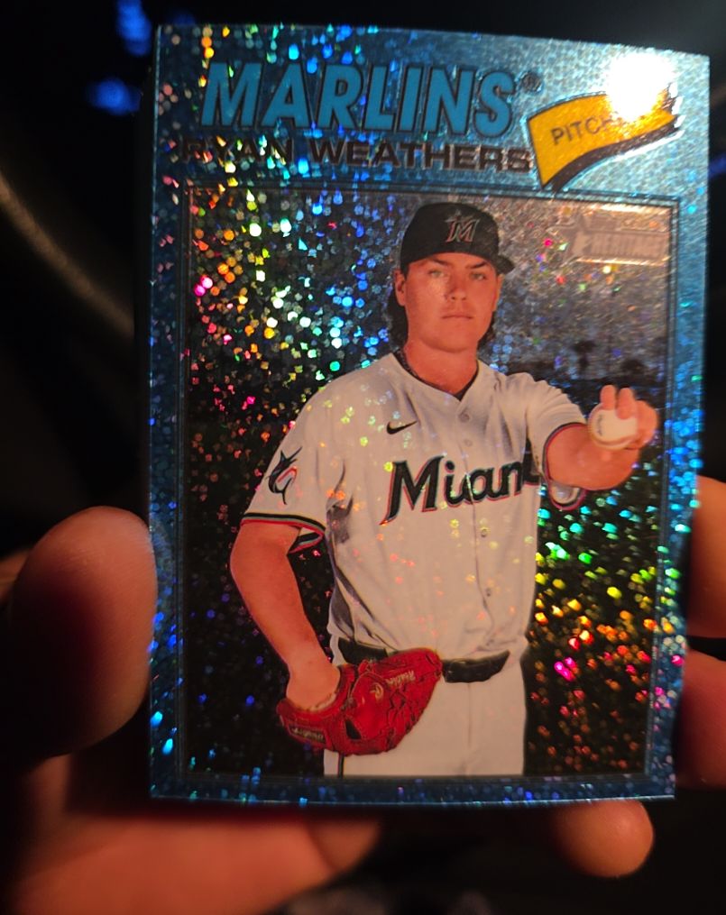 2026 Topps Heritage #307 Ryan Weathers — front