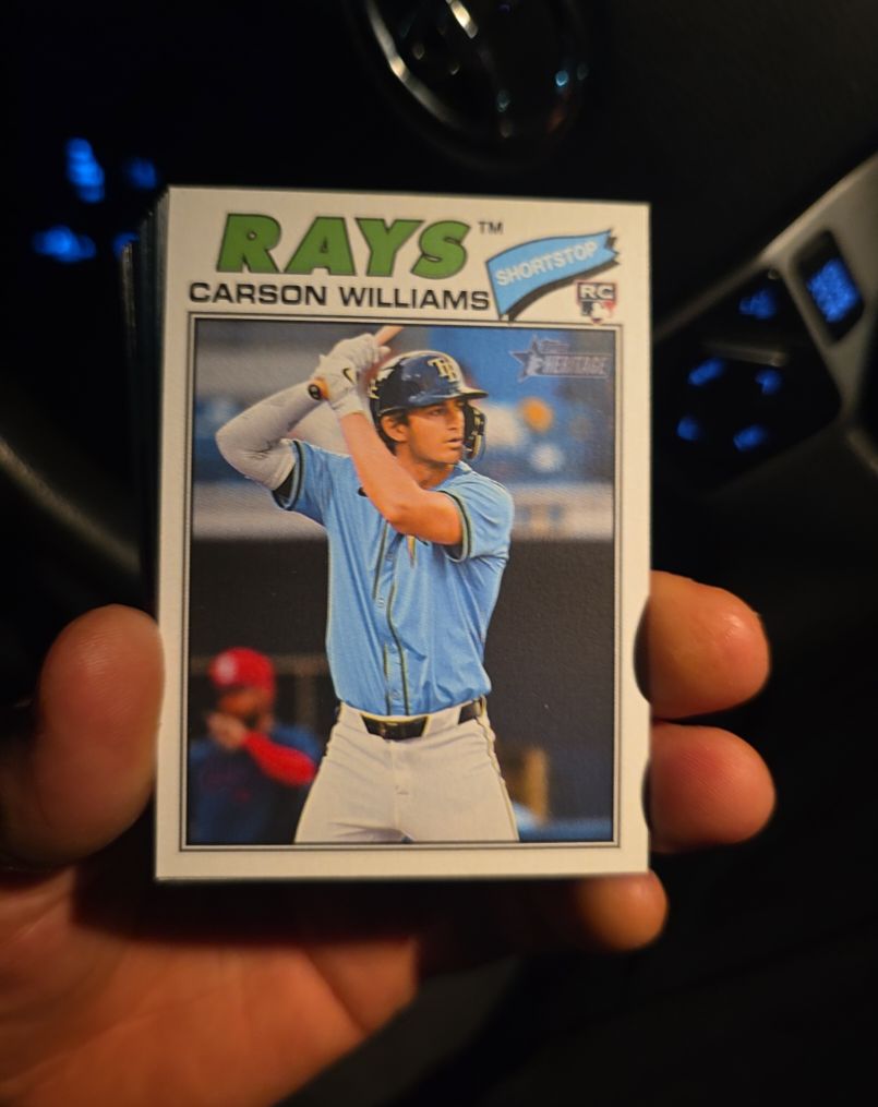 2026 Topps Heritage #161 Carson Williams — front