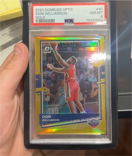 2020 Donruss Optic #40 Zion Williamson — front