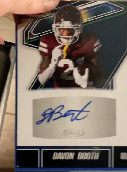 2025 Sage High Series #SPA-DB Davon Booth — front