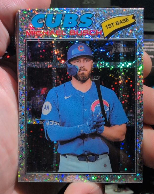 2026 Topps Heritage Chrome #305 Michael Busch — front