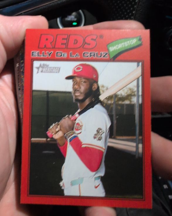 2026 Topps Heritage #70 Elly De La Cruz — front