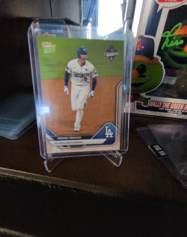 2025 Topps Now World Series Champions LA Dodgers #WS-5SP Freddie Freeman — front