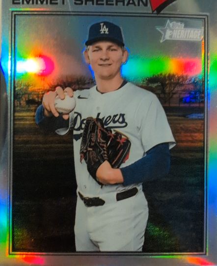 2026 Topps Heritage Chrome #178 Emmet Sheehan — front