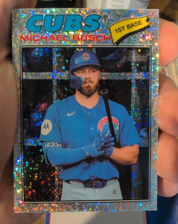 2026 Topps Heritage Chrome #305 Michael Busch — front