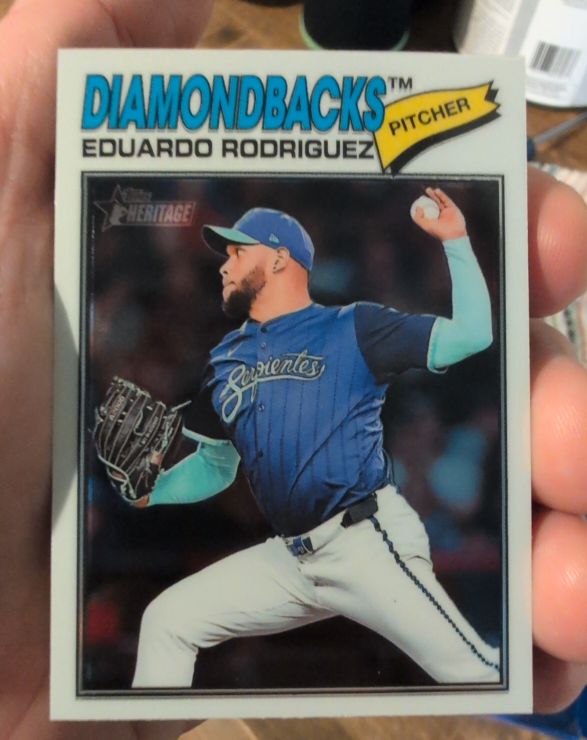 2026 Topps Heritage Chrome #288 Eduardo Rodriguez — front