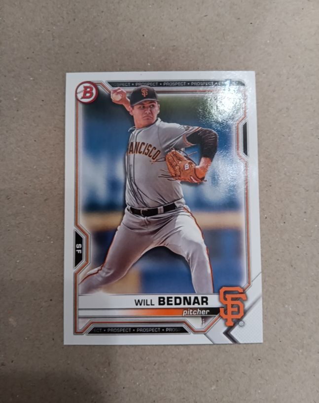 2021 Bowman Draft #BD-197 Will Bednar — front