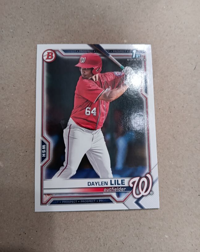 2021 Bowman Draft #BD-18 Daylen Lile — front