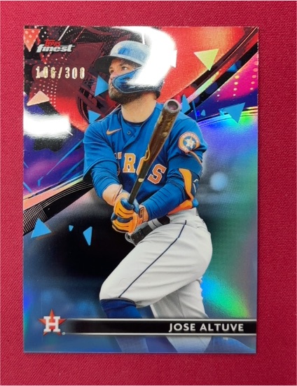 2021 Topps Finest #96 Jose Altuve — front