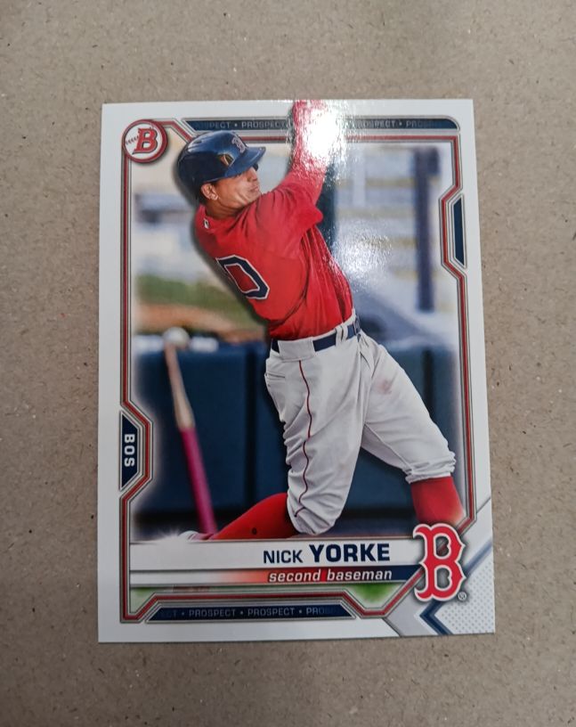 2021 Bowman Draft #BD-53 Nick Yorke Boston Red Sox — front