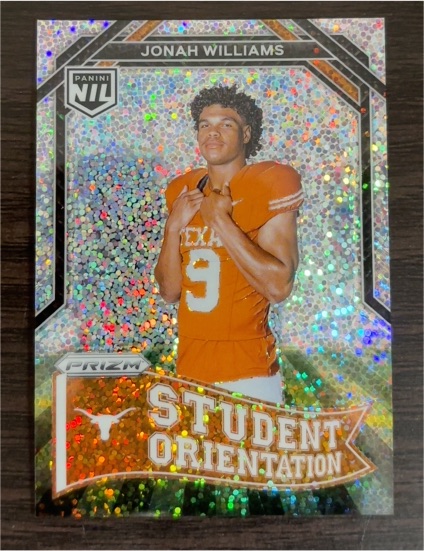 2025 Panini Prizm NIL #SO-3 Jonah Williams Student Orientation — front