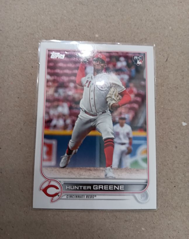 2022 Topps Update Series #US160 Hunter Greene — front