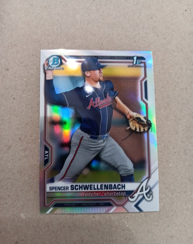 2021 Bowman Chrome Draft #BDC-44 Spencer Schwellenbach — front