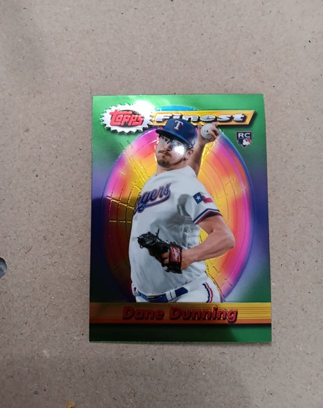 2021 Topps Finest Flashbacks #38 Dane Dunning RC — front