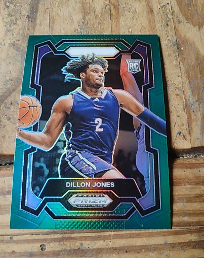 2024 Panini Prizm Draft Picks #14 Dillon Jones Green Prizm Rookie Card — front