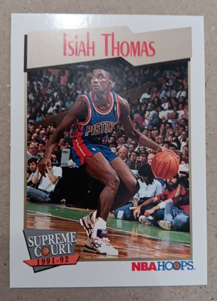 1991-92 NBA Hoops #464 Isiah Thomas — front