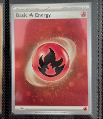 2023 Pokémon Scarlet & Violet #002 Basic Fire Energy Cosmos Holo — front