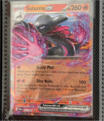 Pokémon TCG Salazzle EX 016/088 — front