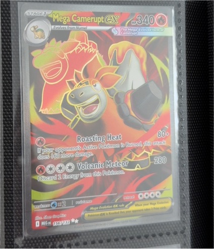 2025 Pokemon Mega Camerupt EX #156 — front