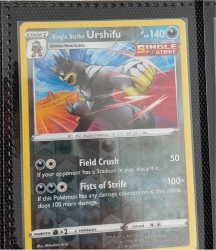 2021 Pokemon TCG Chilling Reign #108 Single Strike Urshifu — front