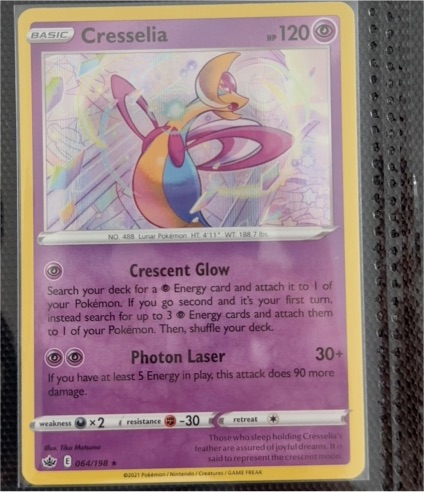 2021 Pokémon Chilling Reign #064 Cresselia — front