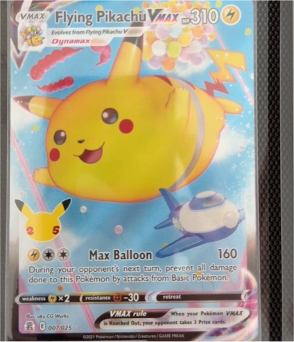2021 Pokémon Celebrations #007 Flying Pikachu VMAX — front