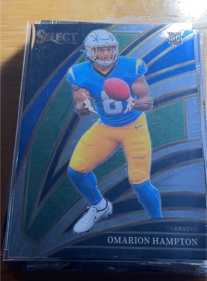 2025 Panini Select #202 Omarion Hampton — front