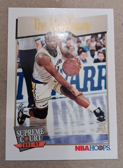 1991-92 NBA Hoops Supreme Court #465 Tim Hardaway — front