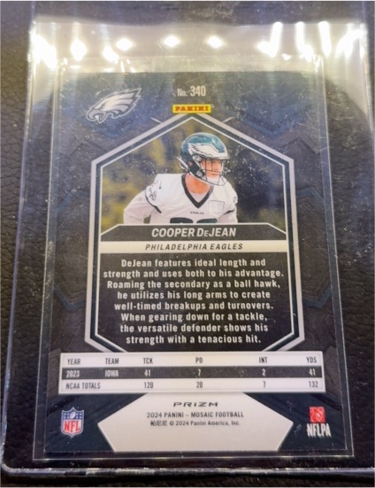 2024 Panini Prizm #340 Cooper DeJean — front