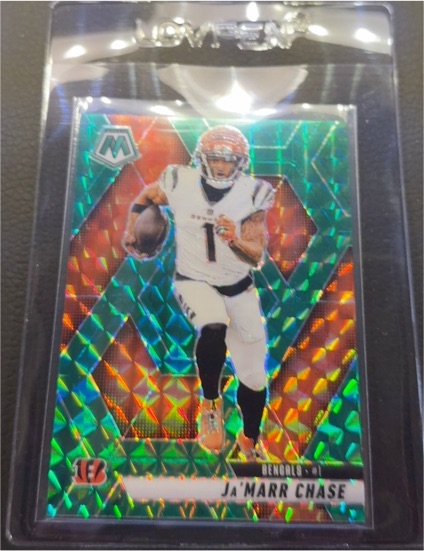2025 Panini Mosaic #11 Ja'Marr Chase Green Mosaic Prizm Cincinnati Bengals — front