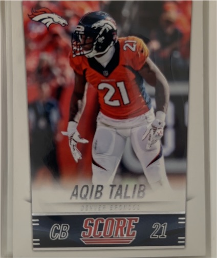 2017 Panini Score #322 Aqib Talib — front