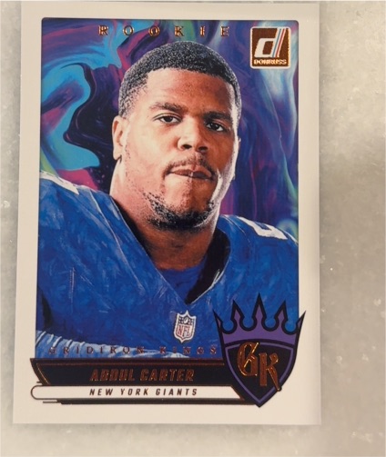 2025 Panini Donruss #RGK-ACR Abdul Carter Rookie Gridiron Kings — front