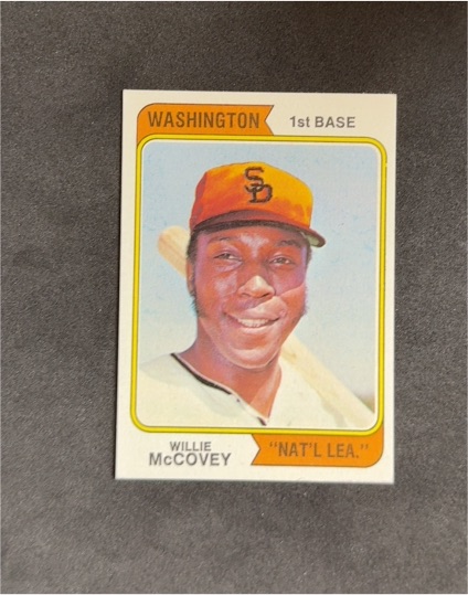 1974 Topps #250 Willie McCovey Washington National League Variation — front