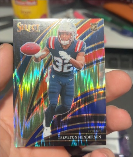2025 Panini Select #278 Treveyon Henderson Club Level Patriots Rookie — front