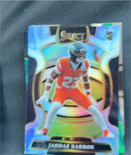 2025 Panini Select #12 Jahdae Barron Silver Prizm Concourse Rookie — front