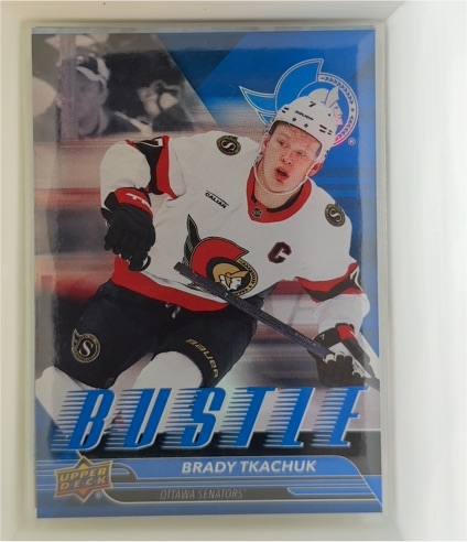 2025-26 Upper Deck Series 1 Bustle #B-19 Brady Tkachuk — front