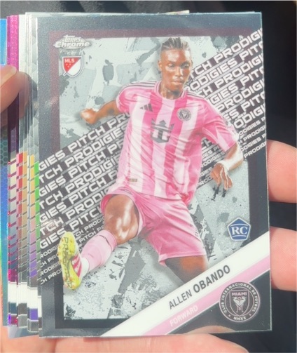 2025 Topps Chrome MLS #184 Allen Obando — front
