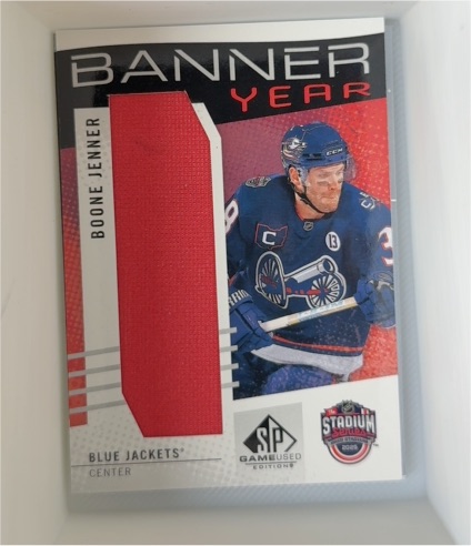 2025-26 Upper Deck SP Game Used #Banner Year Boone Jenner — front