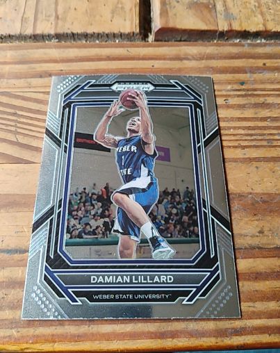 2023 Panini Prizm Draft Picks #89 Damian Lillard Weber State Wildcats — front