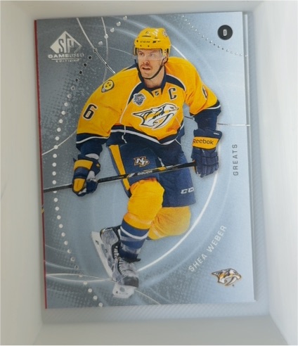 2010-11 Upper Deck SP Game Used #56 Shea Weber — front