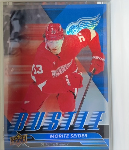 2025-26 Upper Deck #B-18 Moritz Seider Bustle — front