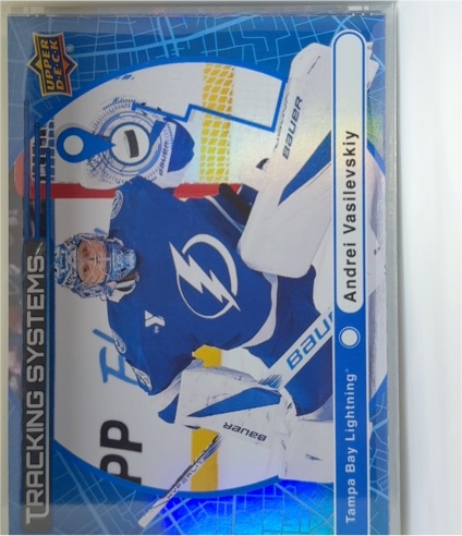 2025-26 Upper Deck Series 1 #TS-14 Andrei Vasilevskiy Tracking Systems — front