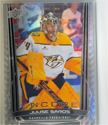 2025-26 Upper Deck Encore #E-63 Juuse Saros — front